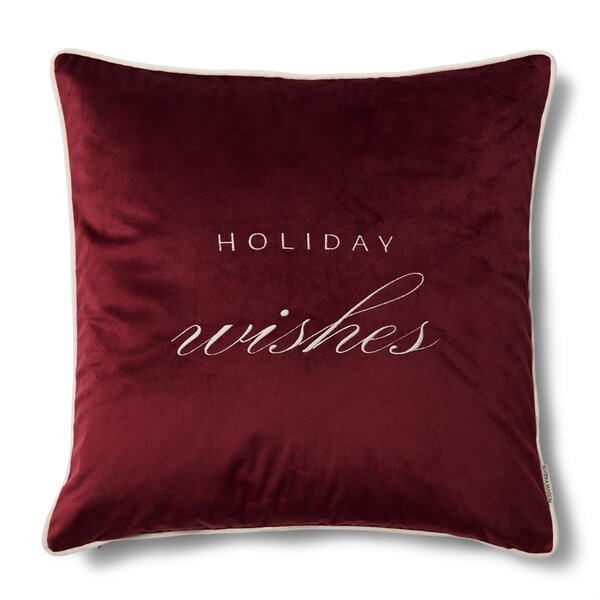 RIVIÈRA MAISON RM Holiday Wishes Coussin Velours 50x50 | BARBARA