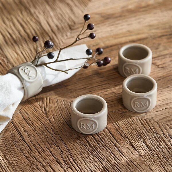 RIVIÈRA MAISON RM Portofino Serviettenringe 4er-Set Flax | BARBARA