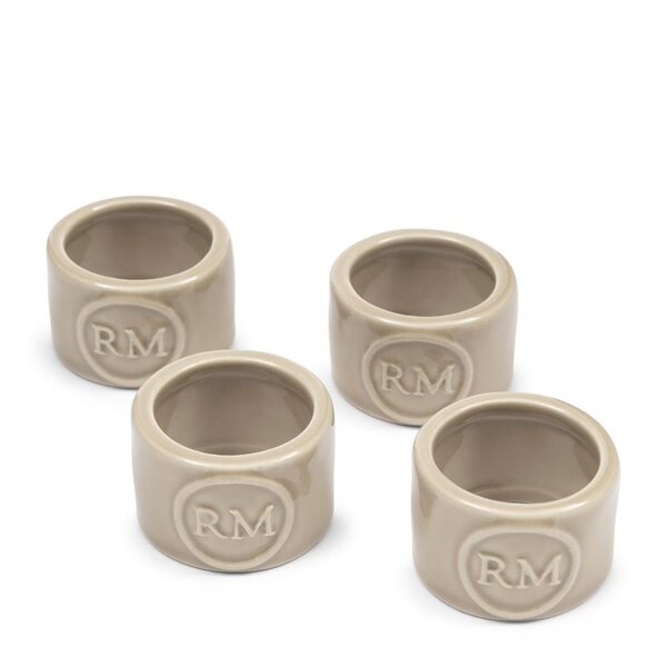 RIVIÈRA MAISON RM Portofino Napkin Ring Set van 4 Flax | BARBARA