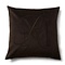RIVIÈRA MAISON RM Chateau Pillow Donkerbruin Velours 60x60 cm | BARBARA