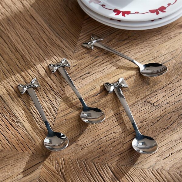 RIVIÈRA MAISON RM Classic Bow Spoons Koffielepels Set van 4 | BARBARA