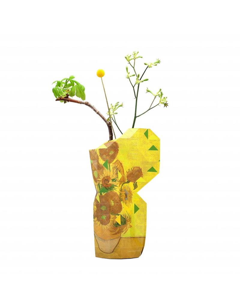 Paper Vase Cover  Sunflowers - set of 10