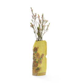 Paper Vase Cover Sunflowers - set of 10  Van Gogh