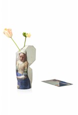 Paper Vase Cover 'Milkmaid' by Vermeer - set of 10