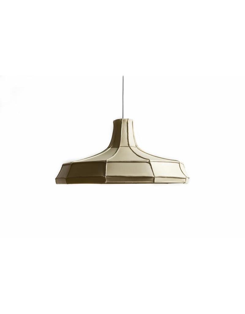 Leather Lampshade Horizontal Beige