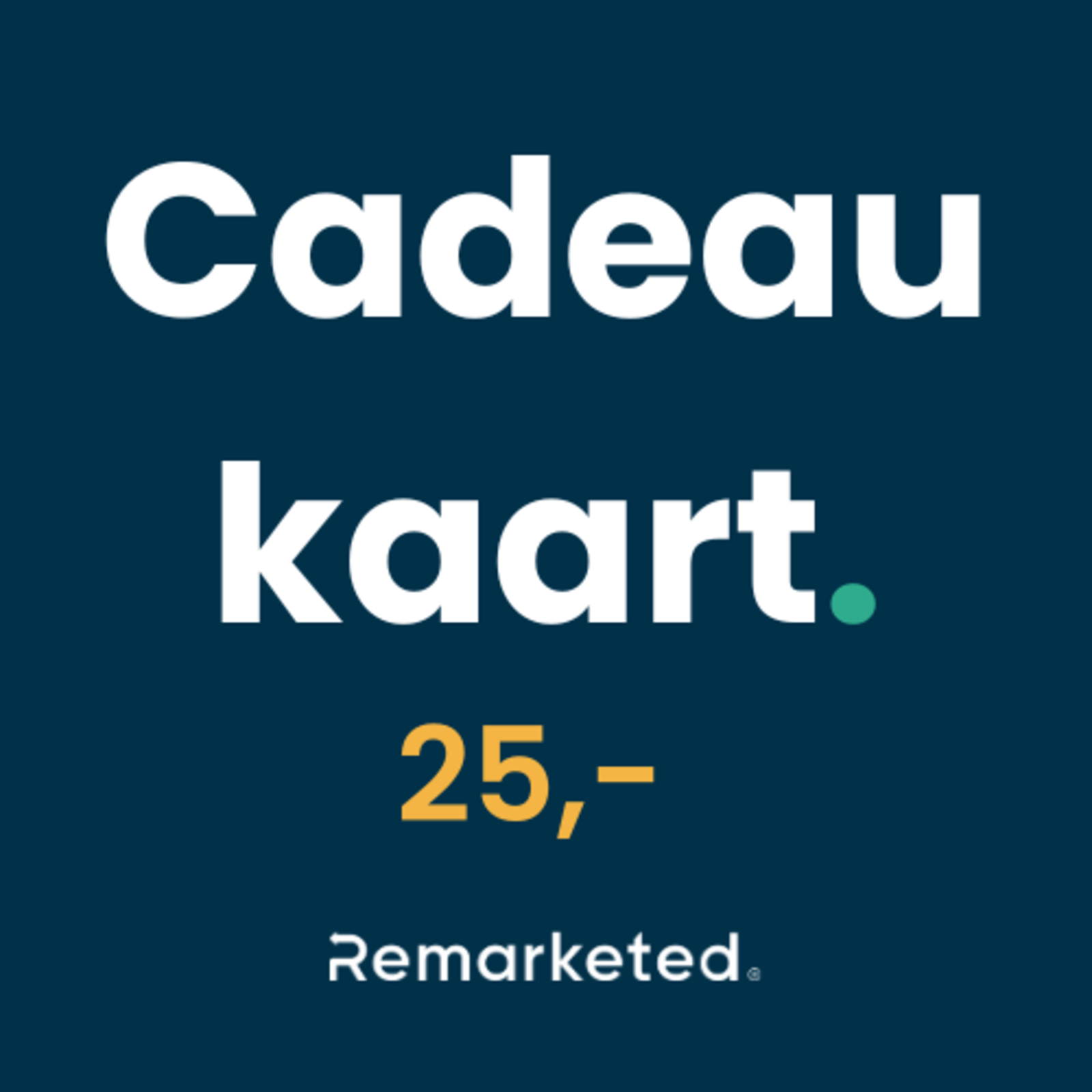 Cadeau Kaart Remarketed 25 euro