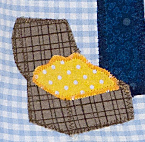 crêpes suzette Namenskissen Wilder Pirat und Piratenschatz, Farbe: Blau Kariert