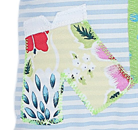 crêpes suzette Kissen mit Namen bestickt und coolem Surfer