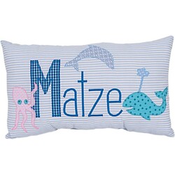 crêpes suzette crêpes suzette Namenskissen mit Delfin und Wal