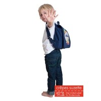 Kindergartentasche / Rucksack mit Namen bestickt. Igel und Kleeblatt