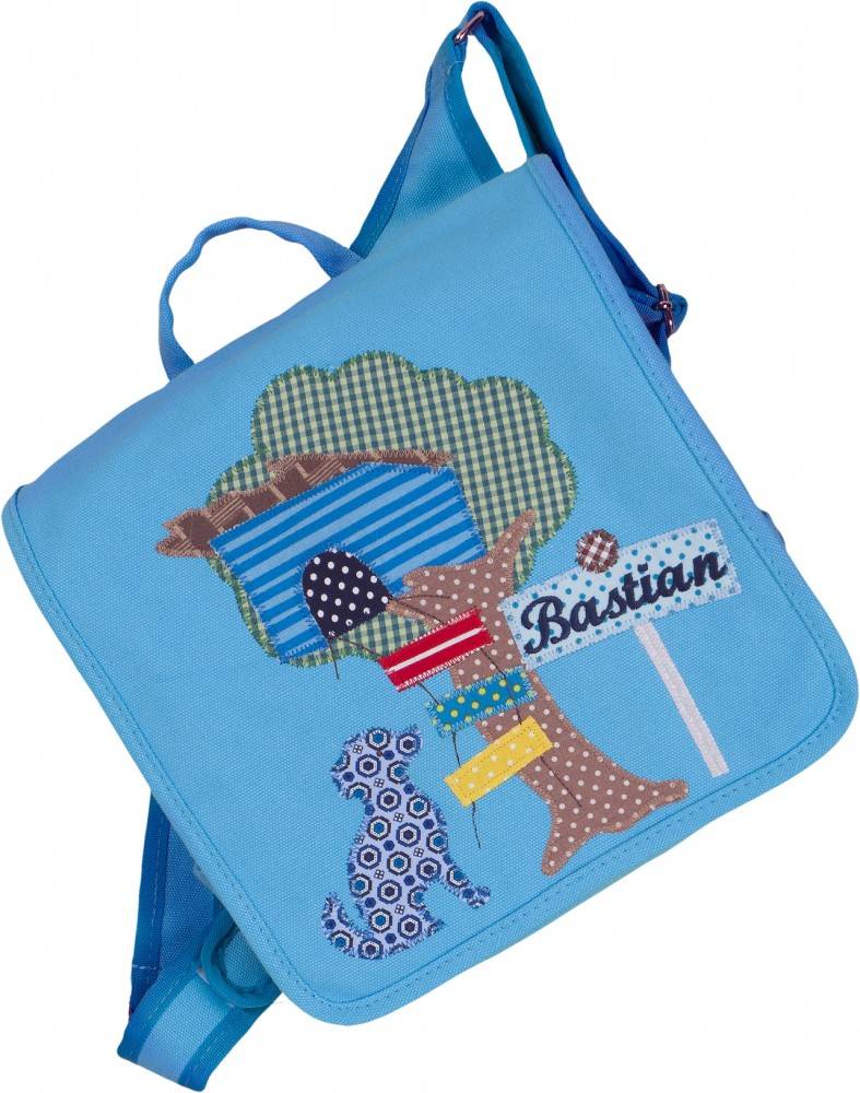 crêpes suzette Kindergartentasche mit Namen bestickt - zum Kinderrucksack wandelbar. Baumhaus