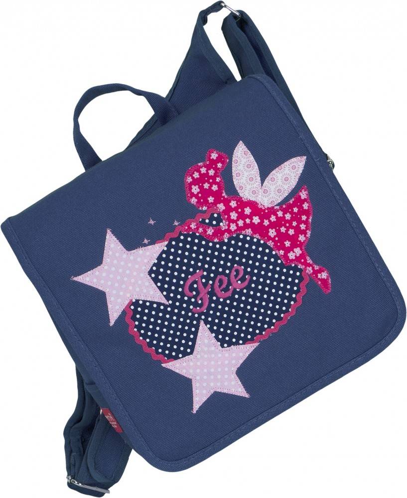 crêpes suzette Kindergartentasche mit Namen bestickt FEE