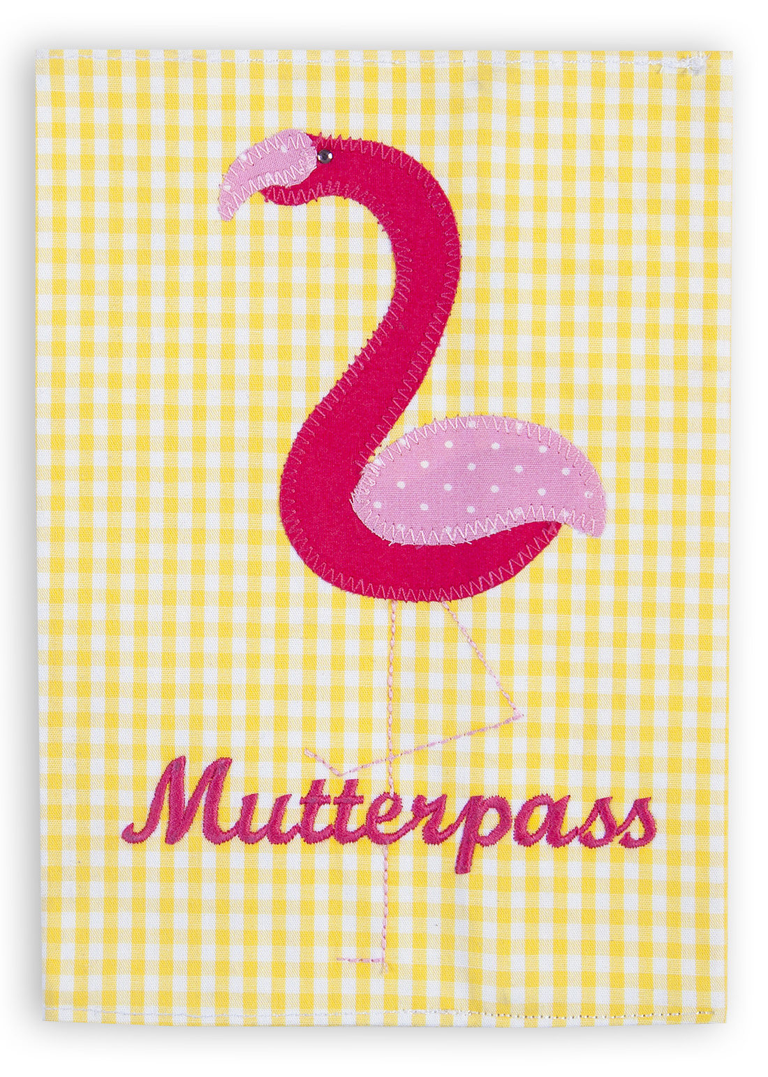 Mutterpasshülle aus Stoff - Flamingo, Hülle für Mutterpass aus Stoff