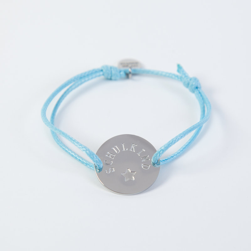 crêpes suzette Schulkind Armband für Mädchen und Jungen, Farbe Hellblau