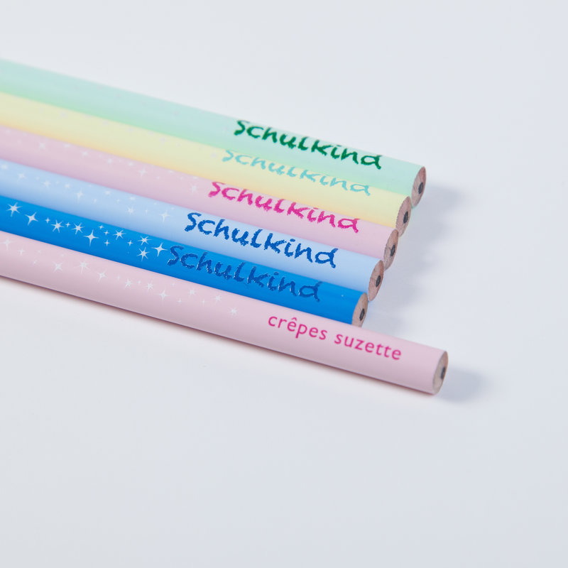 crêpes suzette Schulkind - Bleistift, Geschenk zur Einschulung in vielen bunten Farben