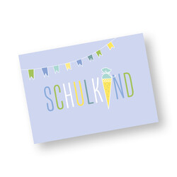 crêpes suzette crêpes suzette Postkarte Schulkind für Jungs