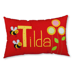 crêpes suzette crêpes suzette Namenskissen - Bienchen und Blümchen