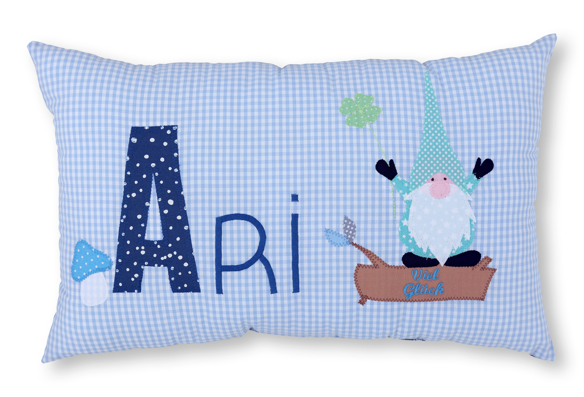 crêpes suzette Wichtelkissen zur Deko bestickt mit Deinem Wunschnamen