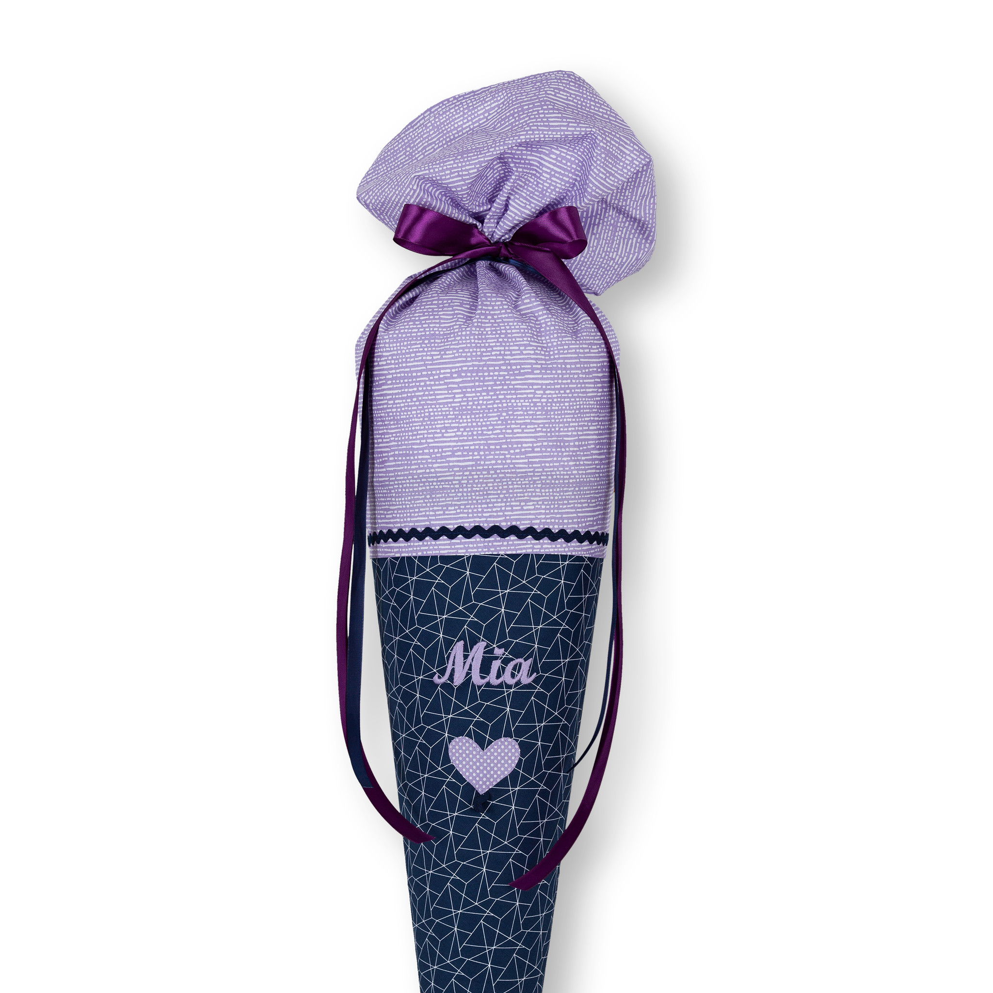 crêpes suzette Coole, schlichte Schultüte passend zu Schulranzen  nähen – Schultüte mit Wunschnamen