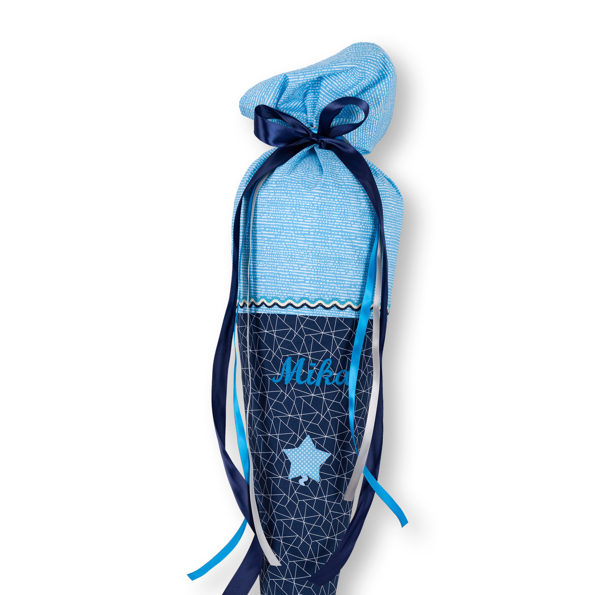 crêpes suzette Coole, schlichte Schultüte passend zu Schulranzen – Schultüte mit Wunschnamen