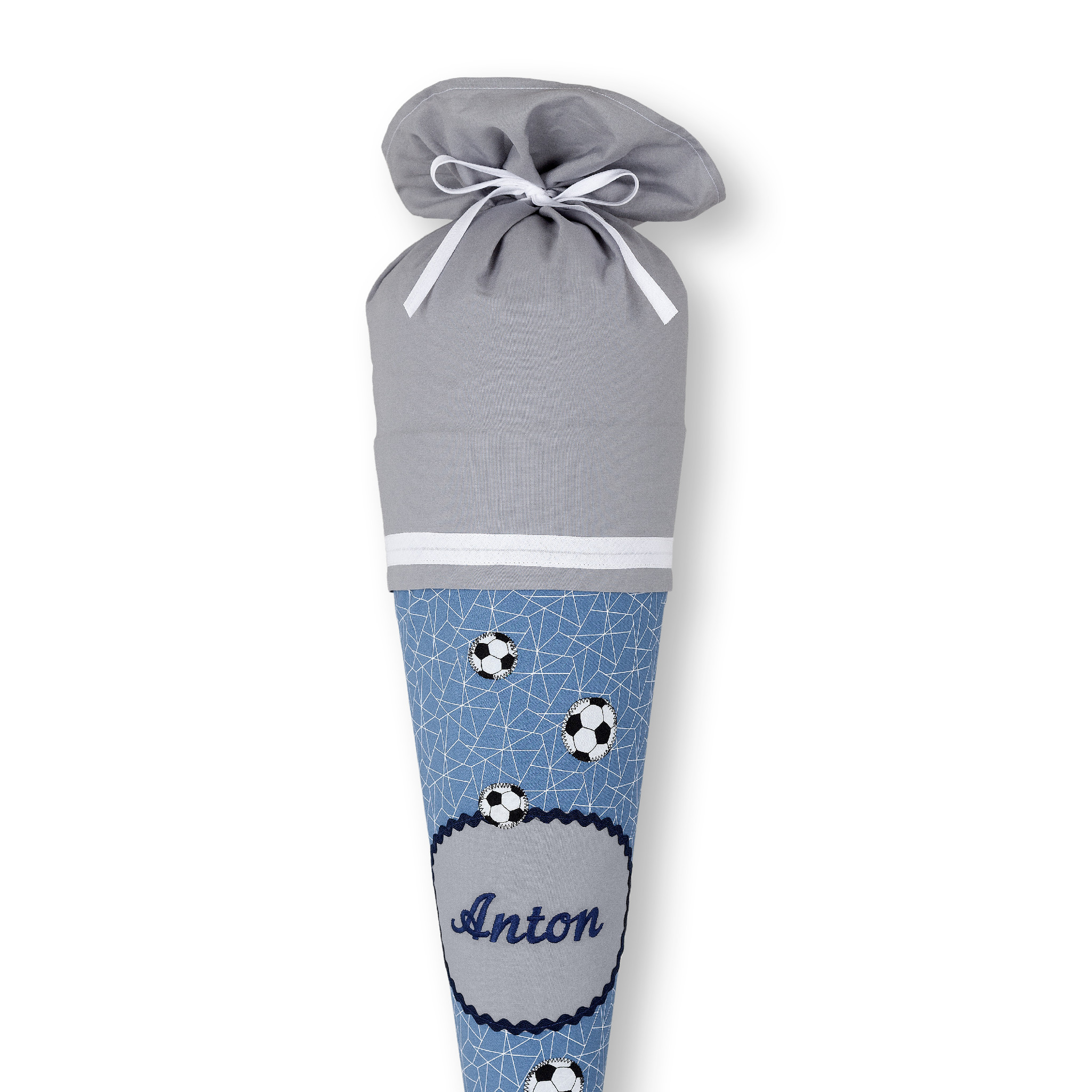 crêpes suzette Schultüte aus Stoff, ein Highlight für den 1.Schultag – Variante: mit Wunschnamen