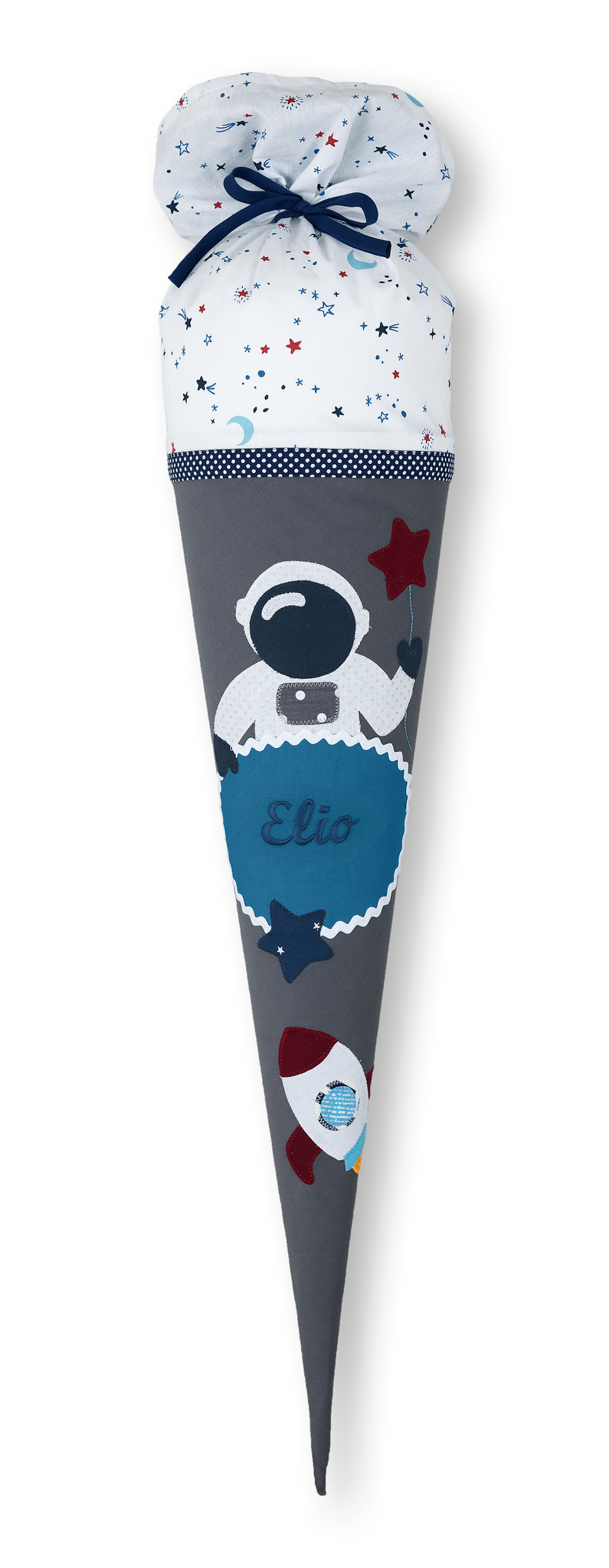 crêpes suzette Schultüte aus Stoff für einen unvergesslichen Schulstart – Variante: mit Wunschnamen