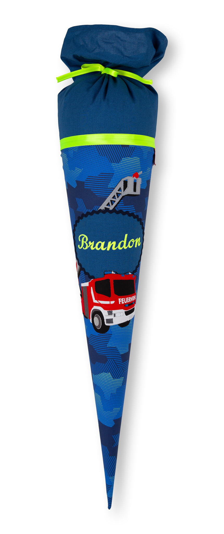 crêpes suzette Stoffschultüte Step by Step Fire Engine Brandon, für die perfekte Einschulung – Variante: mit Wunschnamen