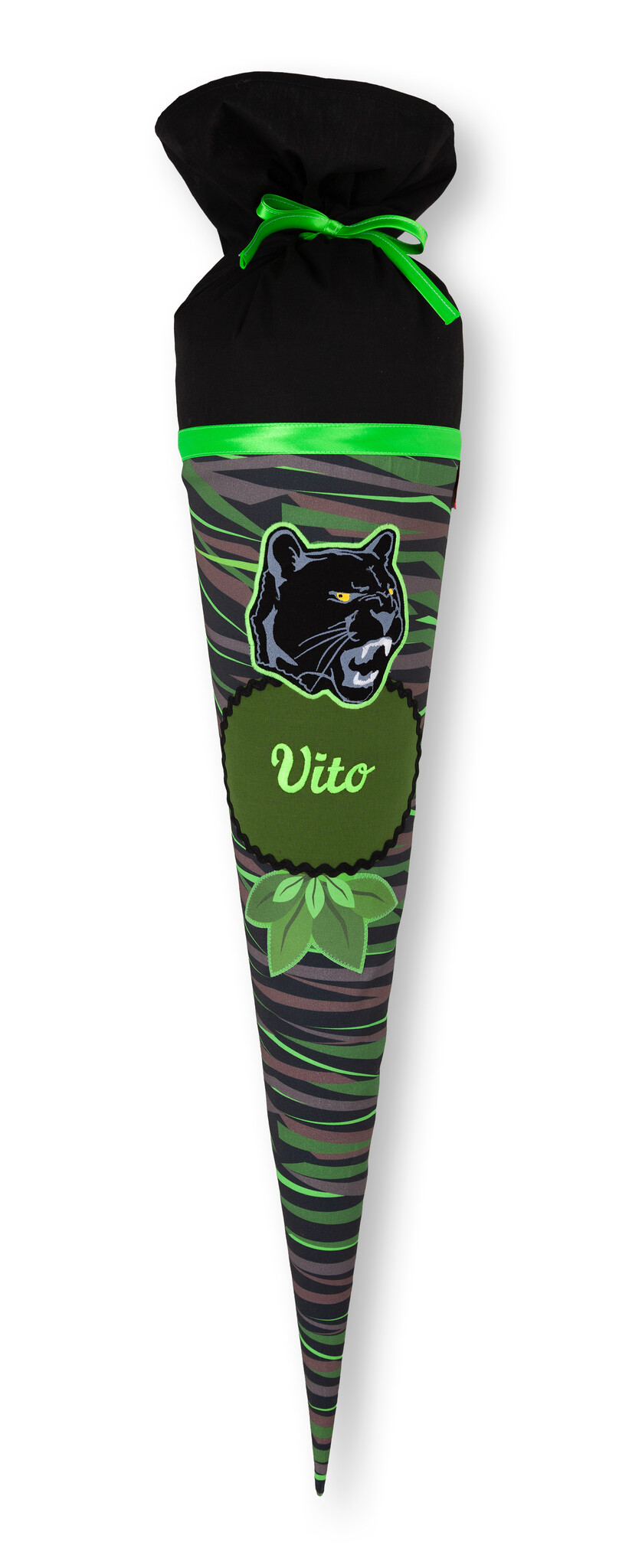 crêpes suzette Stoffschultüte passend zu Step by Step Schulranzen Wild Cat Chiko, bestickt mit Wunschnamen – Variante: mit Wunschnamen