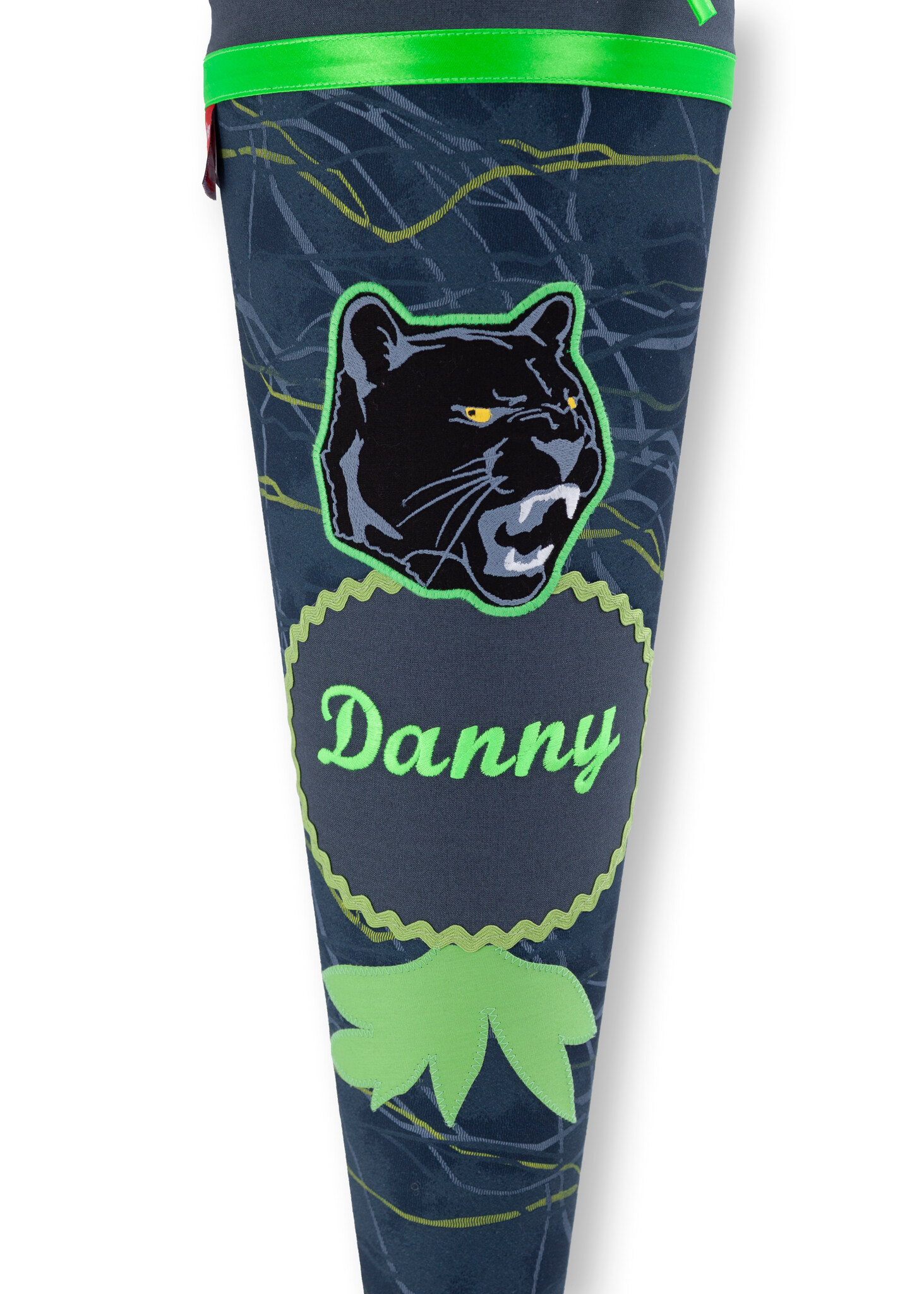 crêpes suzette Stoffschultüte passend zu Step by Step Schulranzen Danger Cat Chiko, bestickt mit Wunschnamen – Variante: mit Wunschnamen