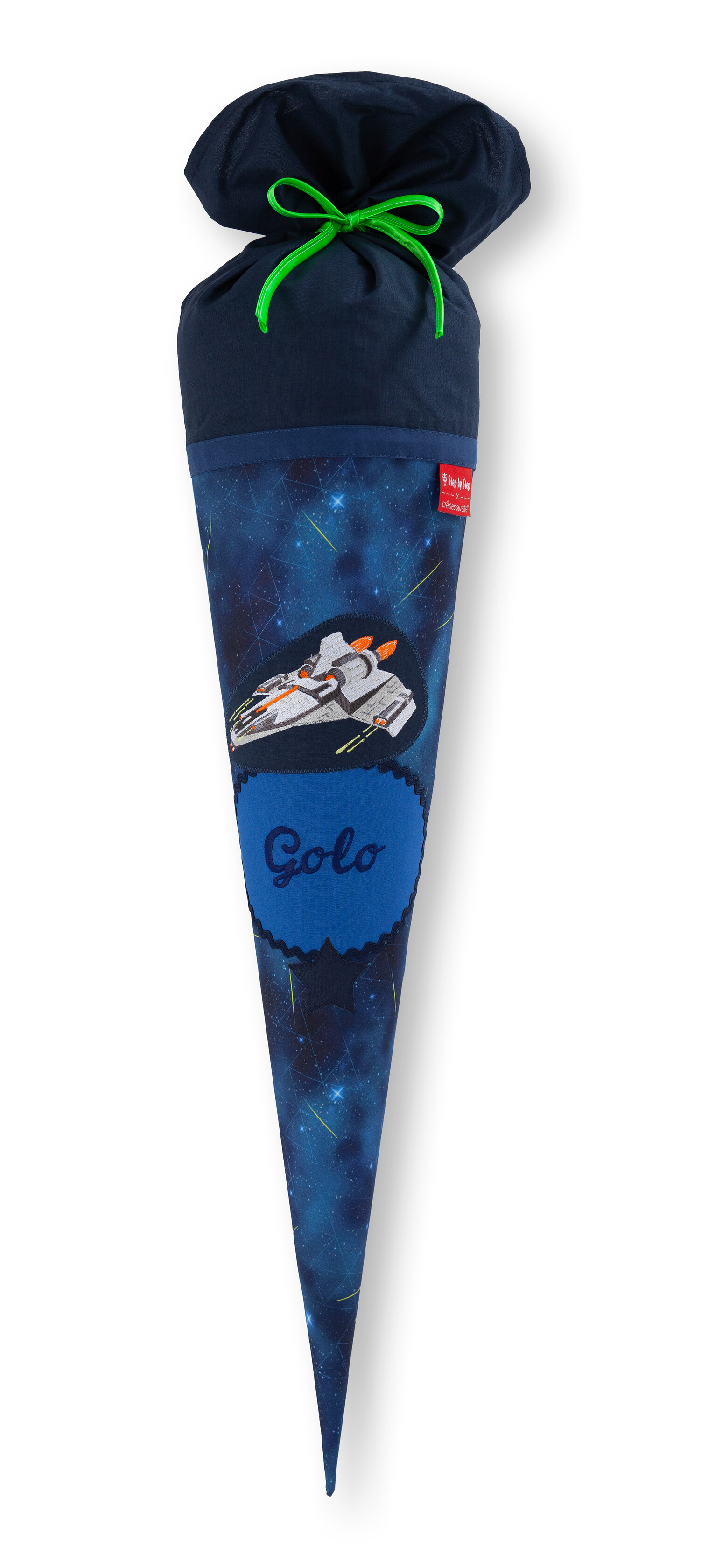 Step By Step Cono Scuola Starship Galactus | Per Primo Giorno Di Scuola, 66 Cm, In Poliestere Riciclato, Abbina Allo Zaino