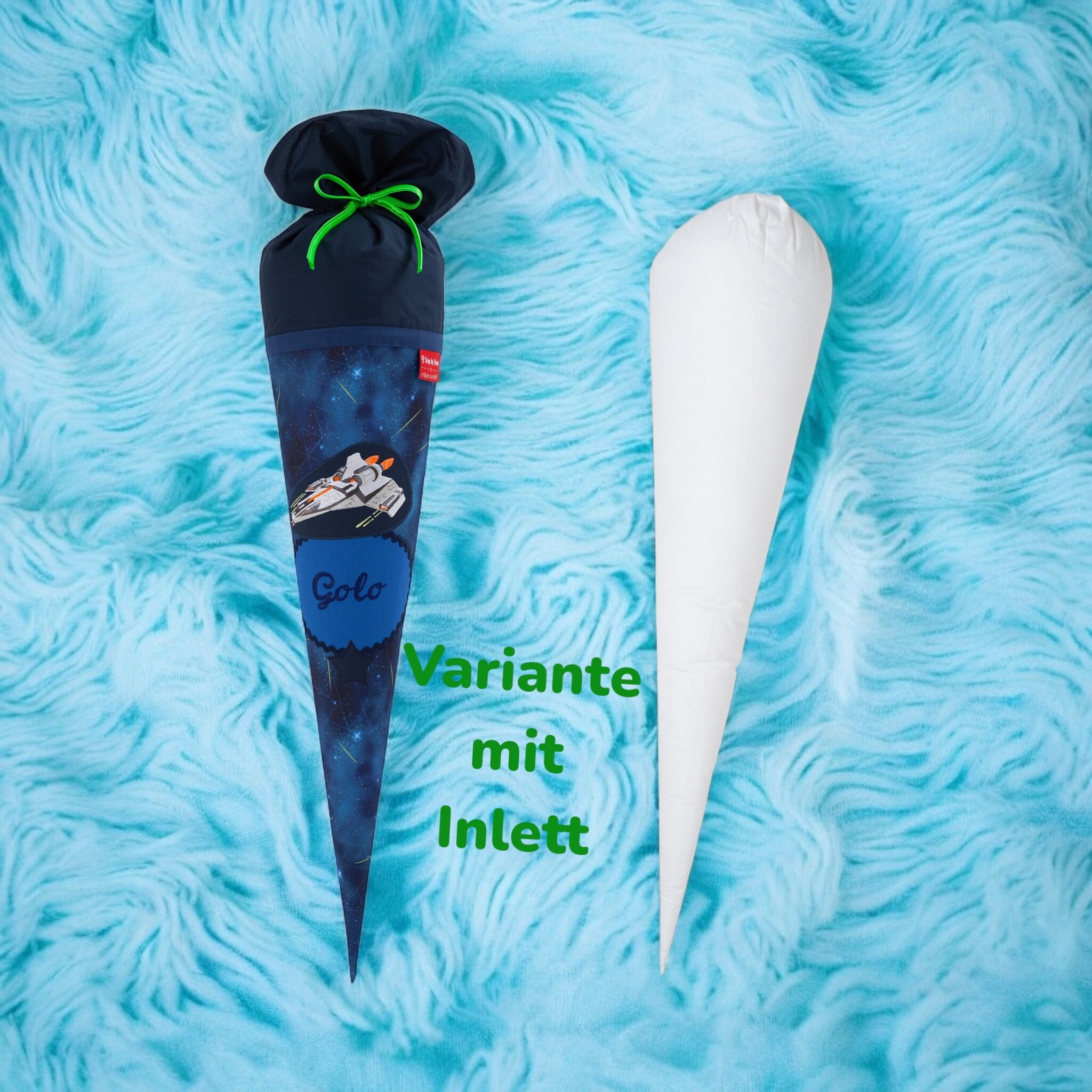 crêpes suzette Stoffschultüte passend zu Step by Step Starship Galactus I bestickt mit Wunschnamen – Variante: mit Wunschnamen