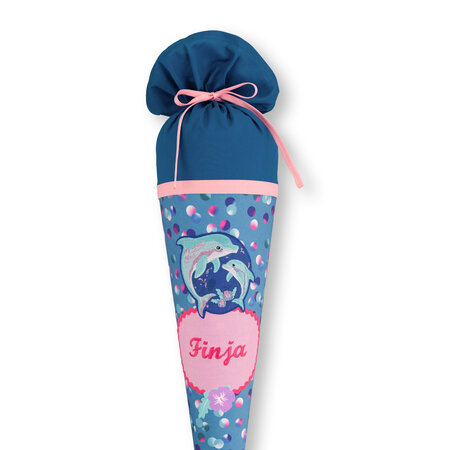 crêpes suzette Stoffschultüte Dolphin Finja • personalisiert mit Namen • Handarbeit • exklusiv lizenziert • perfekt passend zum Step by Step Schulranzen