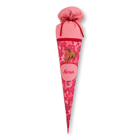 crêpes suzette Stoffschultüte Wild Horse Nora • Handgenäht & personalisiert mit Pferd