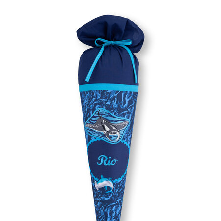 crêpes suzette Stoffschultüte  Step by Step Manta Rio – Handarbeit mit Rochen-Motiv