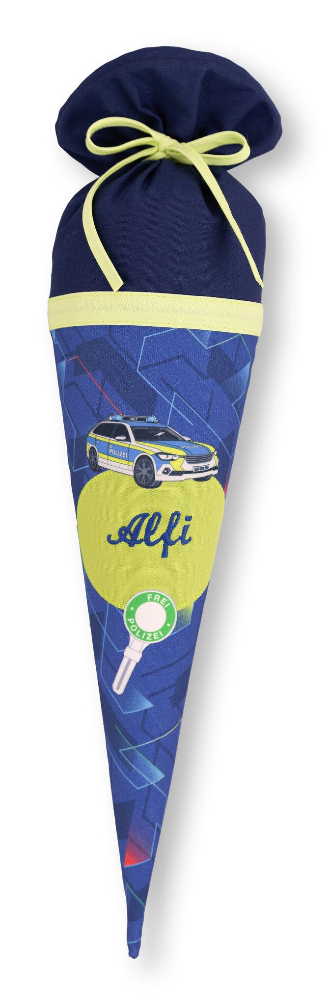 crêpes suzette Geschwisterschultüte passend zu Step by Step Schulranzen Police Truck Charly, bestickt. mit Wunschnamen – Varianten: mit Motiv und Namensbestickung