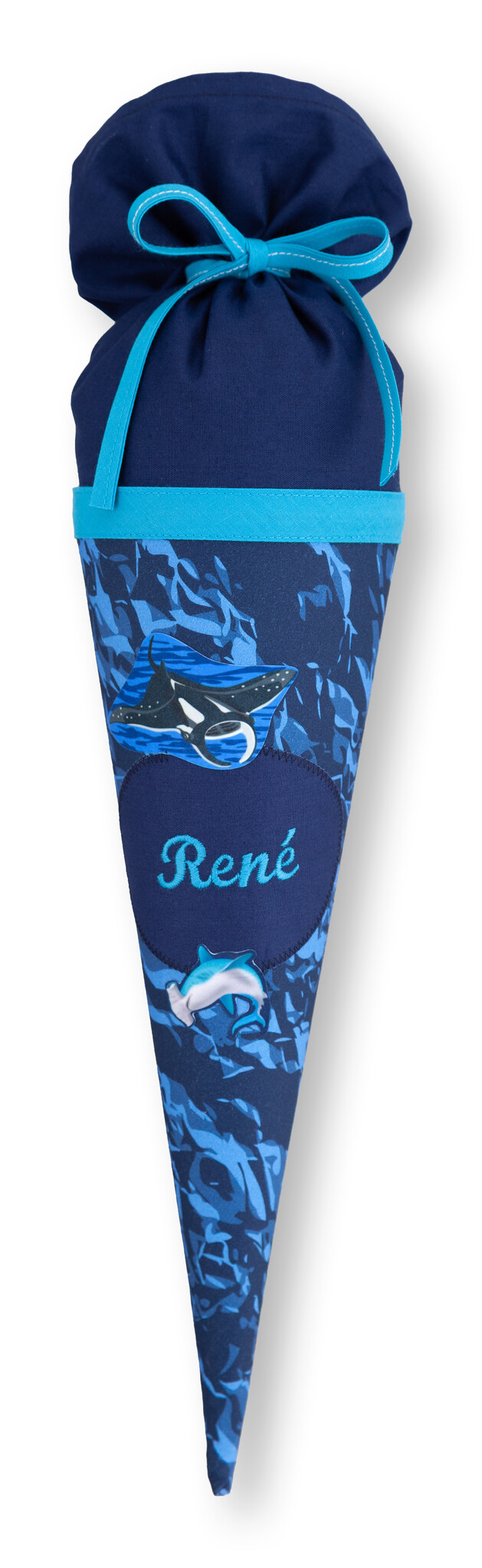 crêpes suzette Geschwisterschultüte passend zu Step by Step Schulranzen Manta Rio, bestickt mit Wunschnamen – Varianten: mit Motiv und Namensbestickung