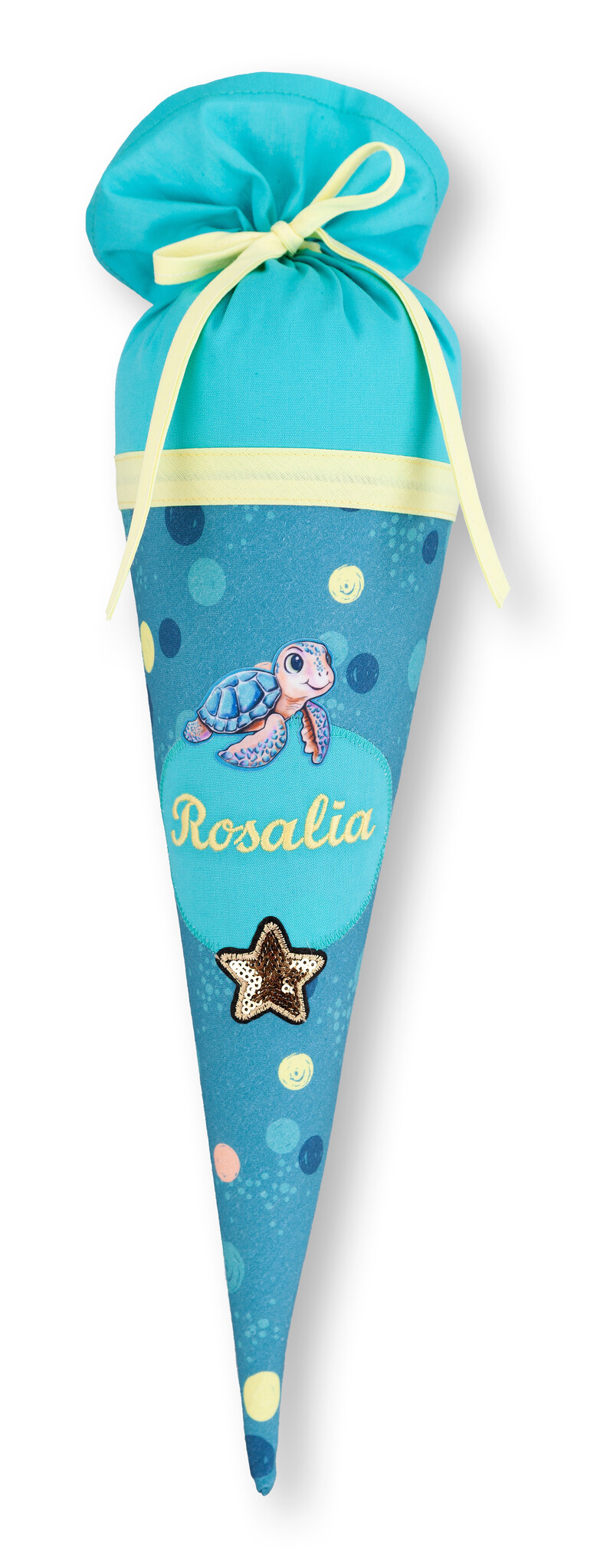 crêpes suzette Geschwisterschultüte passend zu Step by Step Schulranzen Turtle Josie, bestickt mit Wunschnamen – Varianten: mit Motiv und Namensbestickung