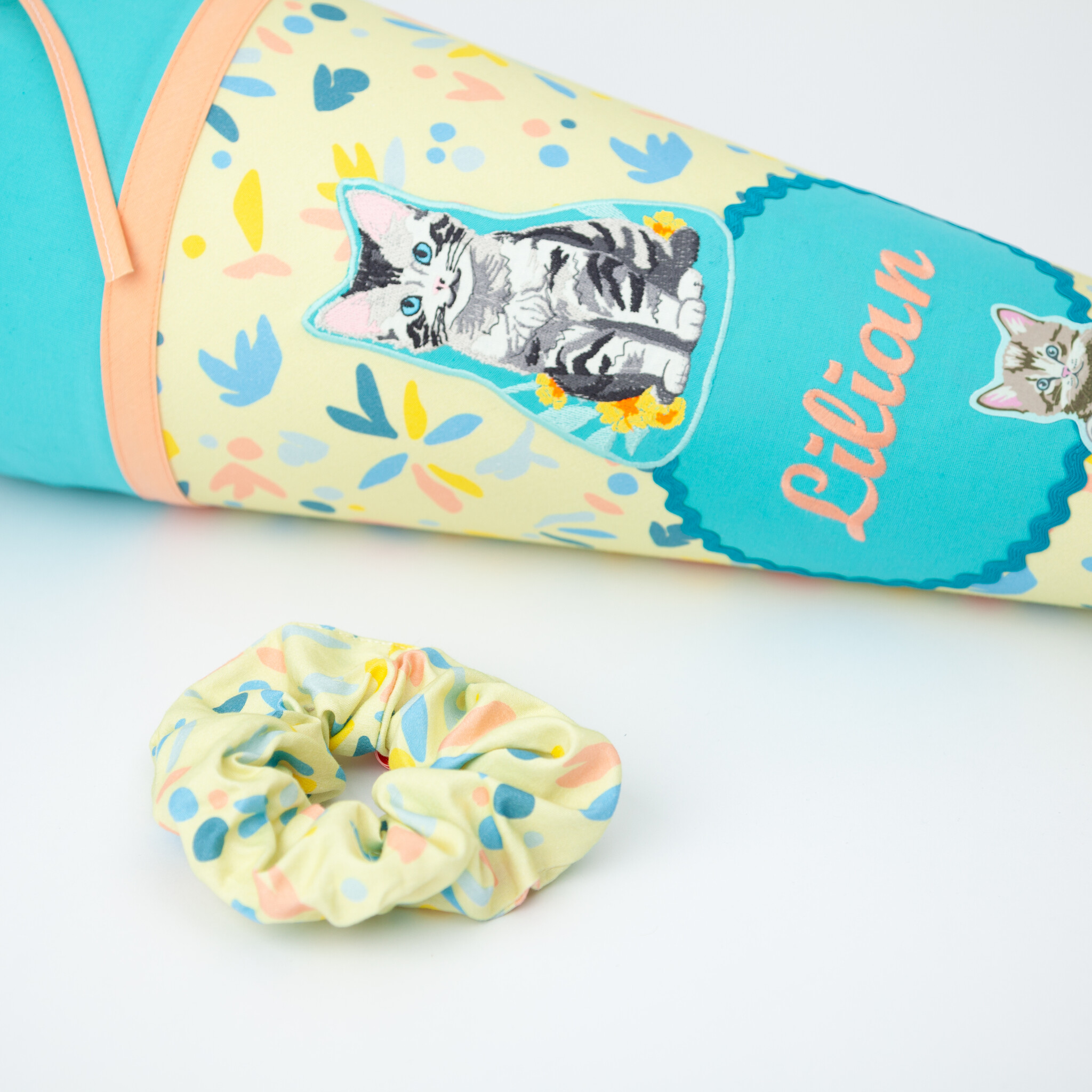 crêpes suzette Scrunchie Haargummi für die passende Frisur zur Einschulung