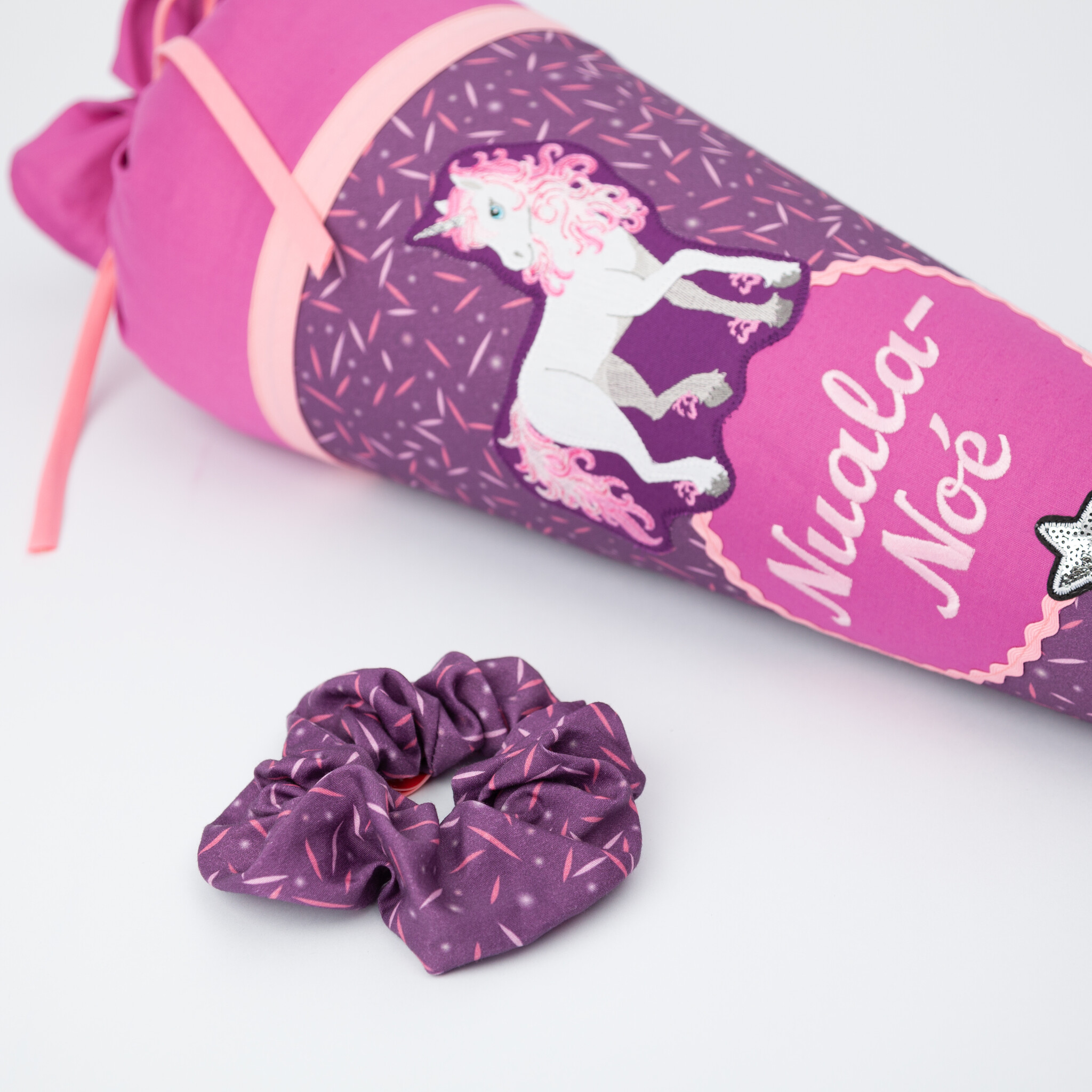 crêpes suzette Scrunchie Haargummi für die passende Frisur zur Einschulung