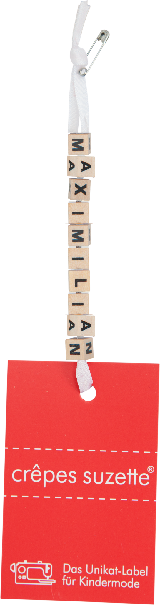 crêpes suzette Personalisiertes Namenskissen in hellblau kariert mit Arche Noah, Giraffe und Löwe I Geschenk zur Geburt, Taufe oder Geburtstag