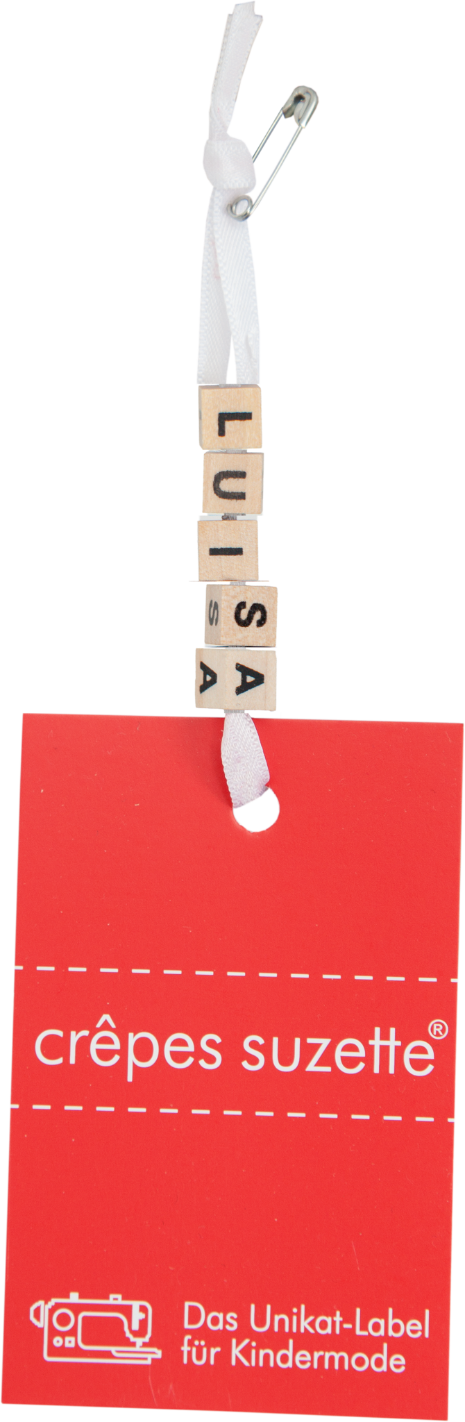 crêpes suzette Personalisiertes Namenskissen in rosa kariert mit Vogel und Blumen I Geschenk zur Geburt, Taufe oder Geburtstag