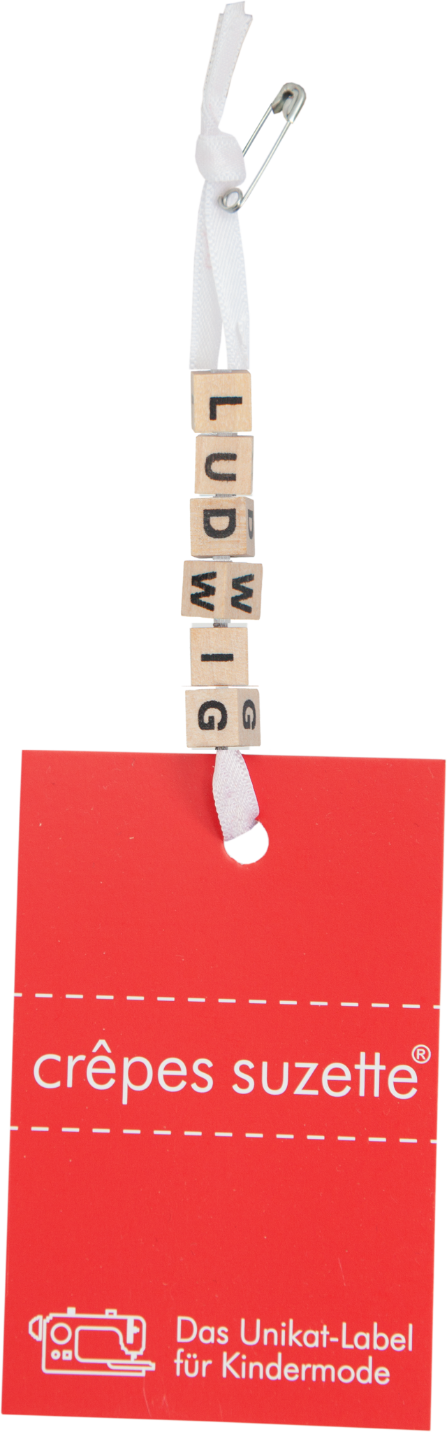 crêpes suzette Personalisiertes Namenskissen in grau kariert mit Dinosaurier und Wimpelkette I Geschenk zur Geburt, Taufe oder Geburtstag