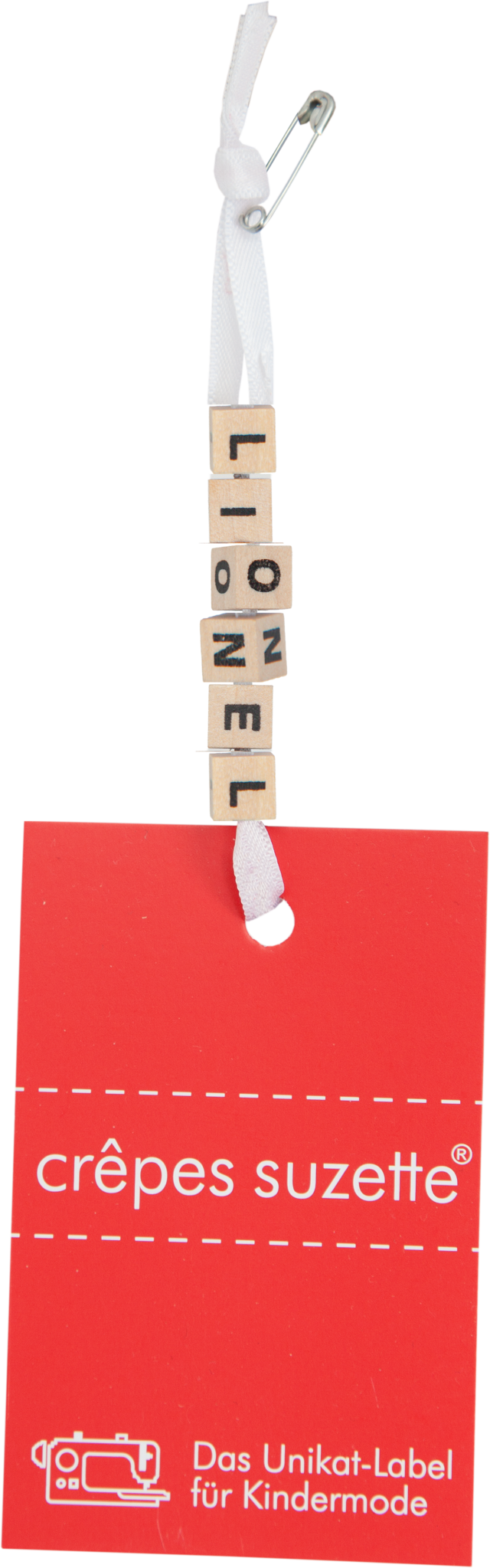 crêpes suzette Personalisiertes Namenskissen in hellblau kariert mit Löwe, Baum und Sonne I Geschenk zur Geburt, Taufe oder Geburtstag