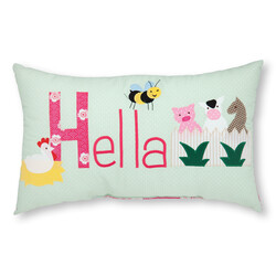 crêpes suzette Namenskissen Biene und tierische Freunde I Mint I mit Wunschnamen