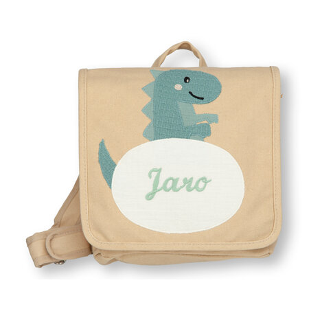 crêpes suzette crêpes suzette Kindergartentasche mit Namen bestickt Motiv: Dino