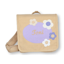 crêpes suzette crêpes suzette Kindergartentasche mit Namen bestickt Motiv: Blumen