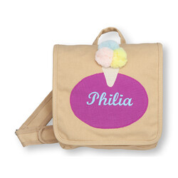 crêpes suzette crêpes suzette Kindergartentasche mit Namen bestickt Motiv: Eistüte