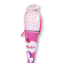 crêpes suzette crêpes suzette Schultüte aus Stoff Einhorn | personalisiert