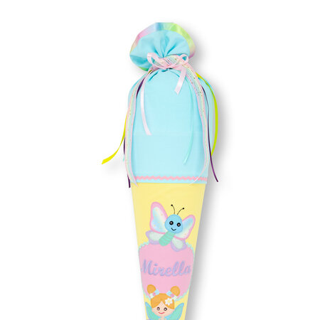 crêpes suzette crêpes suzette Schultüte aus Stoff Fee & Schmetterling | personalisiert