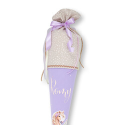 crêpes suzette Flauschischultüte mit Pony-Motiv | Schultüte mit Namen